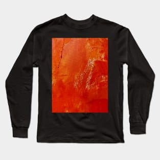 Orange abstract Long Sleeve T-Shirt